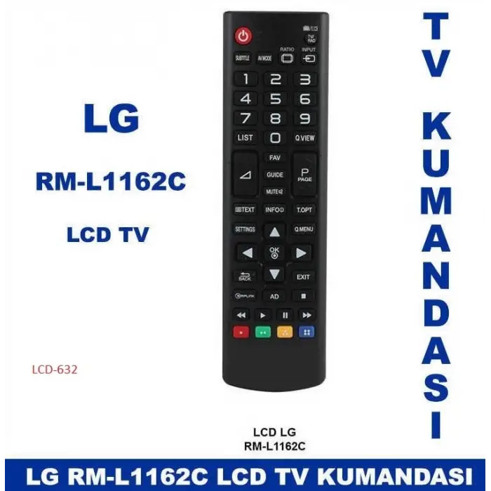 RM-L1162C Kumanda - LCD-632