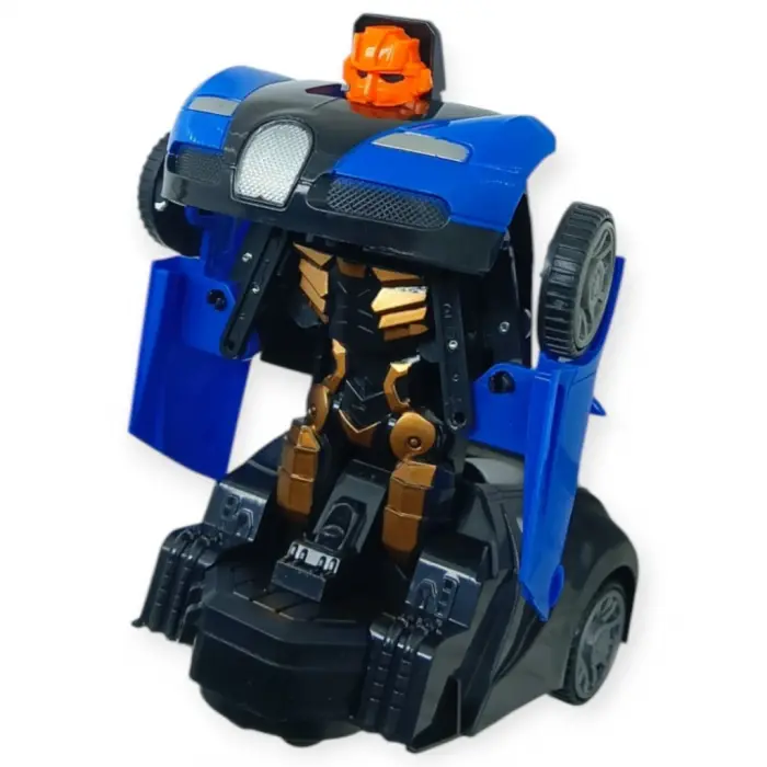 Robota Dönüşen Araba - Pilli Yerde Gezen Spor Araba  - 1 ADET