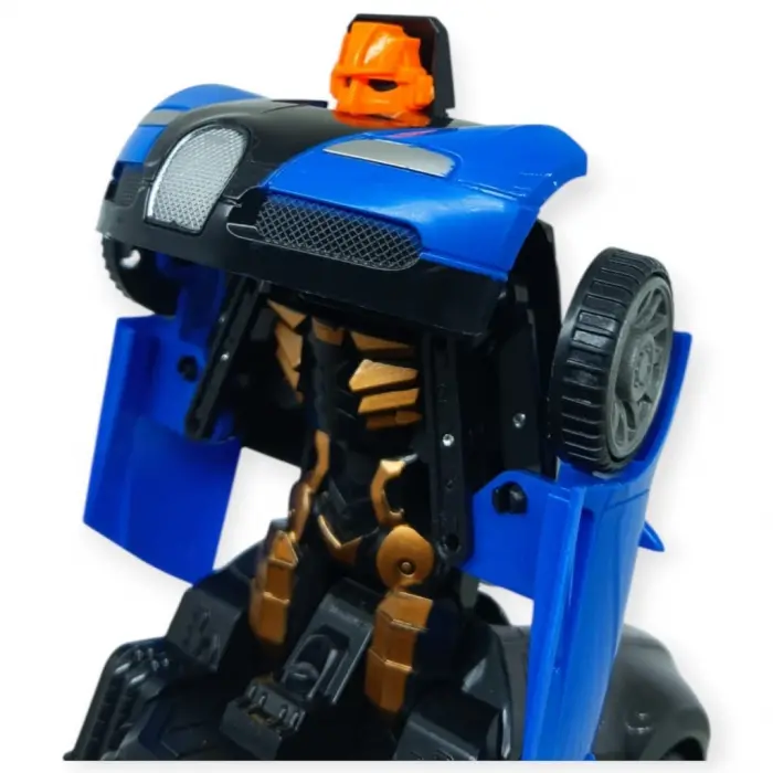 Robota Dönüşen Araba - Pilli Yerde Gezen Spor Araba  - 1 ADET