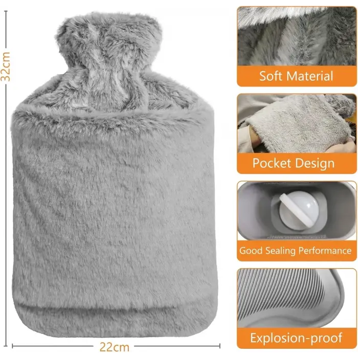 Rubby Sıcak Su Torbaları Peluşlu Bx40