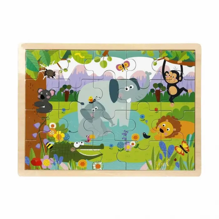 S01002909 PUZZLE ANMALS 5 PCS 2 AST