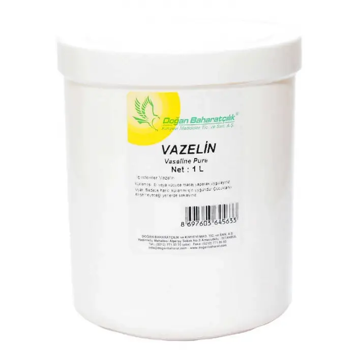Saf Vazelin Beyaz 1 Lt Pet Kavanoz