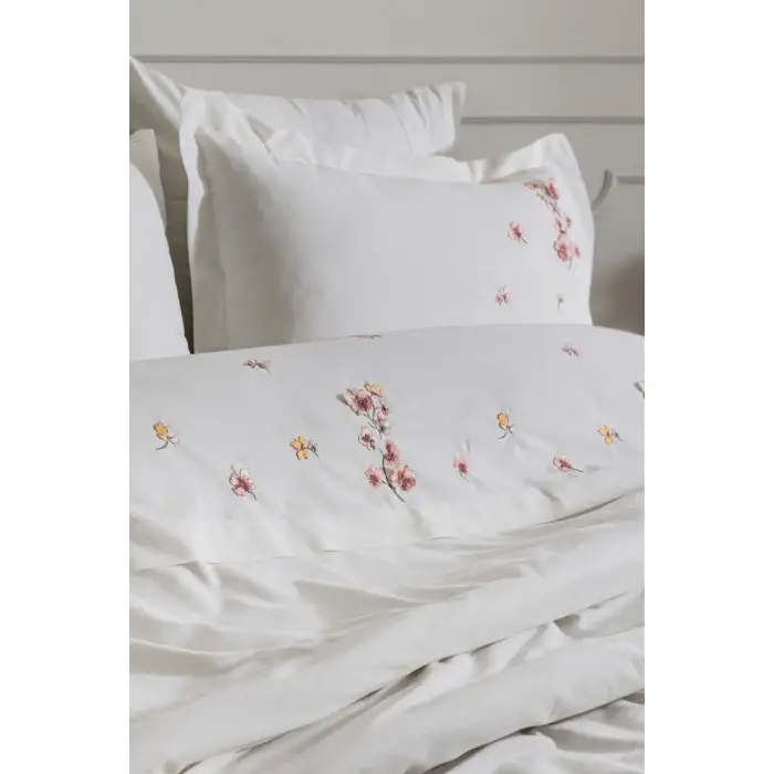 Şaheser Home Collection Nakışlı Çift Kişilik Nev Takımı Amber