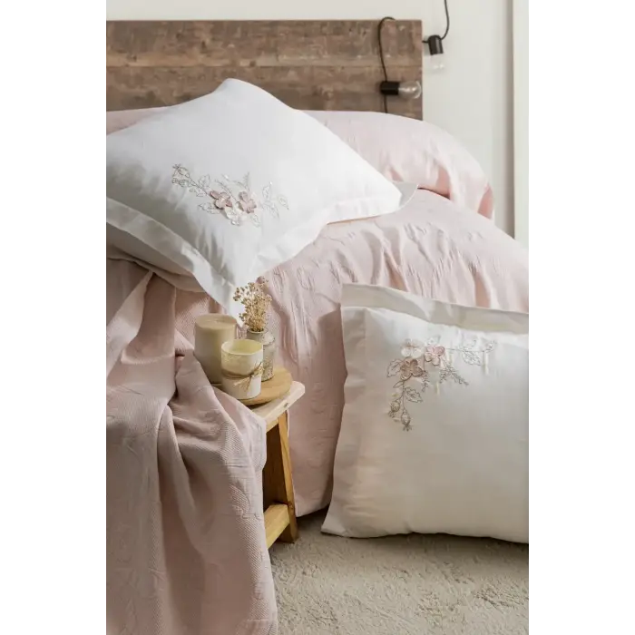 Şaheser Home Collection Yatak Örtüsü Seti Çift Kişilik Derek Pudra