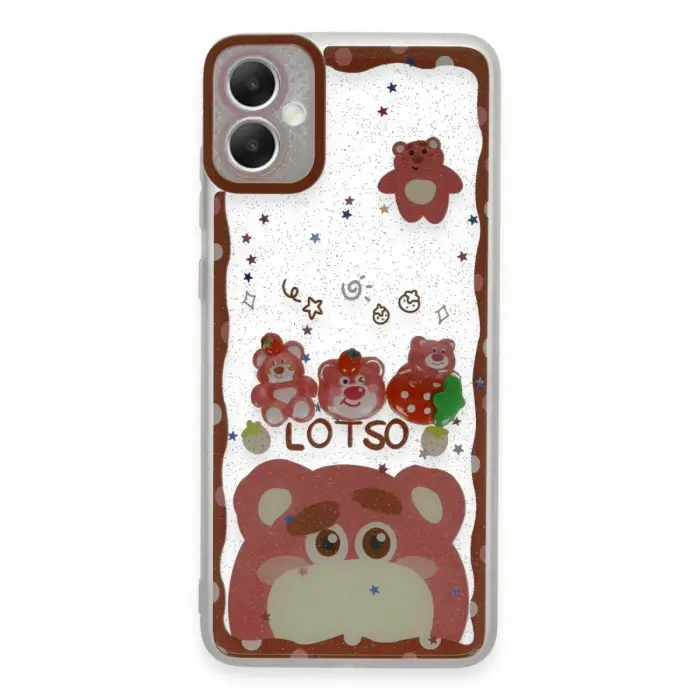 Samsung Galaxy A05 Kılıf Sweet Desenli Silikon Kapak - Pembe