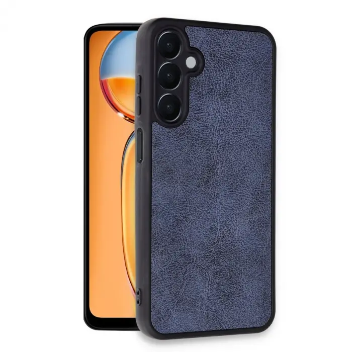 Samsung Galaxy A05s Kılıf Aras Deri Kapak - Lacivert