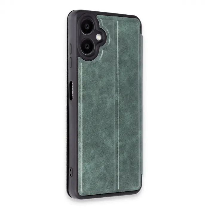 Samsung Galaxy A06 Kılıf Flip Cover - Koyu Yeşil