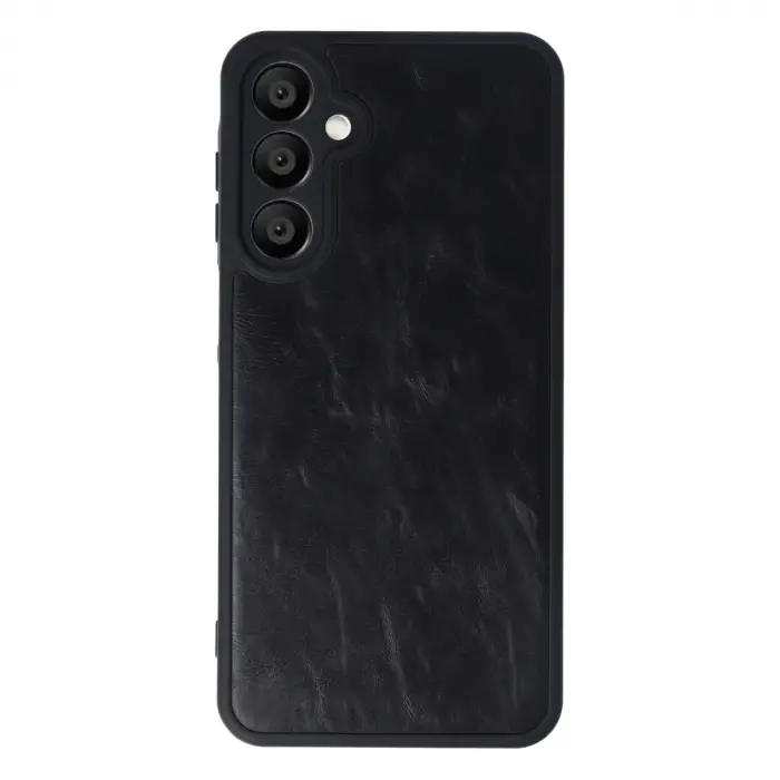 Samsung Galaxy A16 5g Kılıf Aras Deri Kapak - Siyah