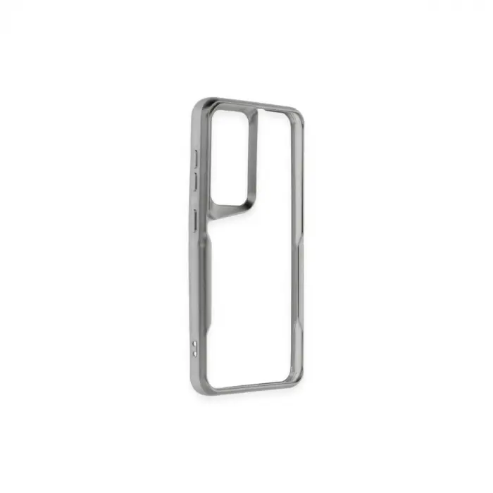 Samsung Galaxy A24 4g Kılıf Boyi Silikon Kapak - Gümüş