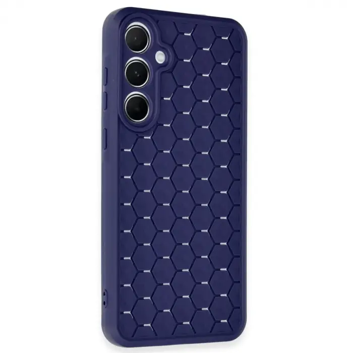 Samsung Galaxy A35 5g Kılıf Petek Silikon Kapak - Lacivert