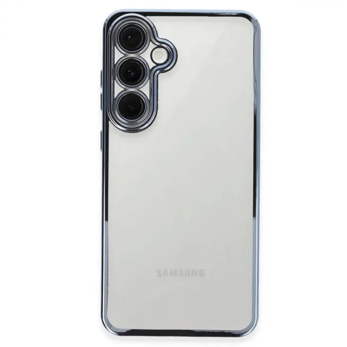 Samsung Galaxy S24 Fe Kılıf Razer Lensli Silikon - Lacivert