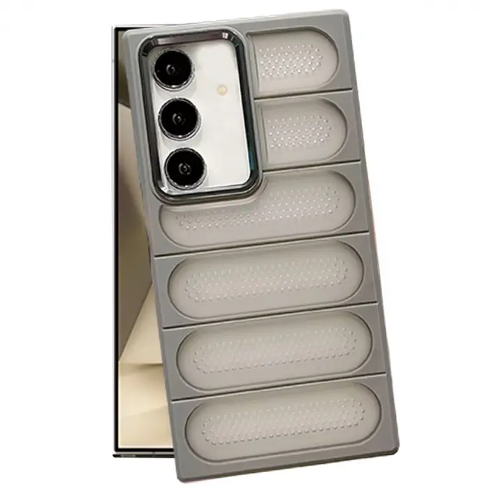 Samsung Galaxy S24 Kılıf Airmax Silikon Kapak - Titan Gri
