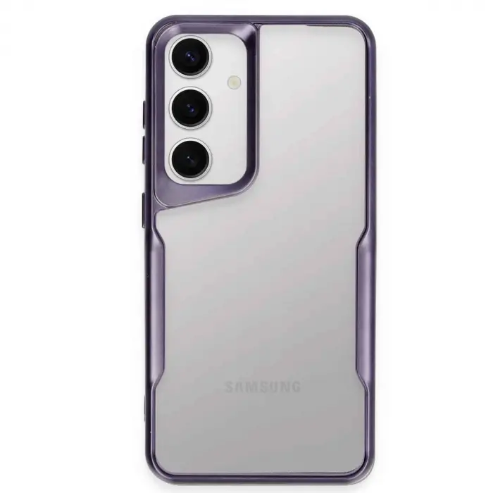 Samsung Galaxy S24 Kılıf Boyi Silikon Kapak - Derin Mor