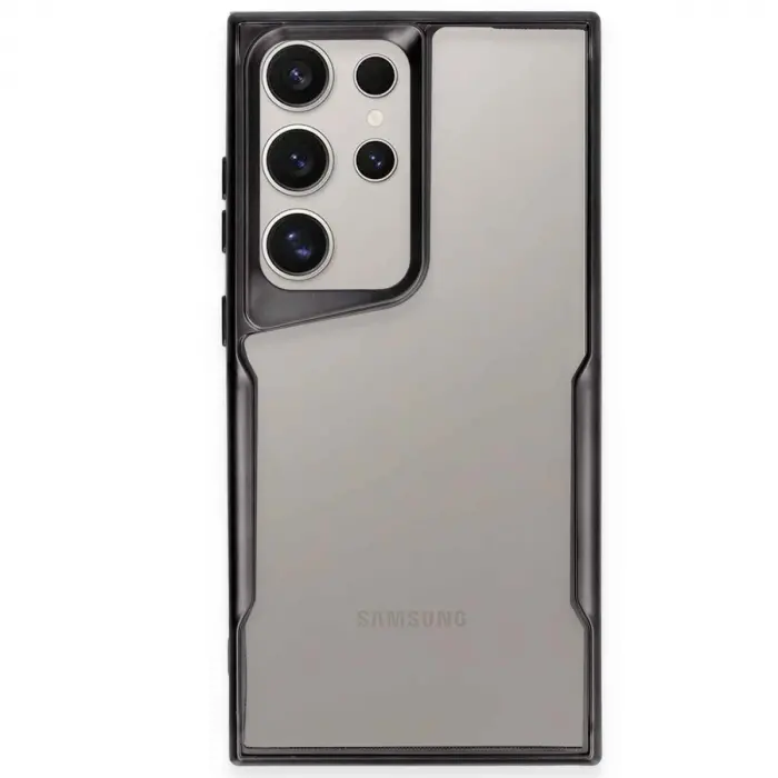 Samsung Galaxy S24 Ultra Kılıf Boyi Silikon Kapak - Siyah