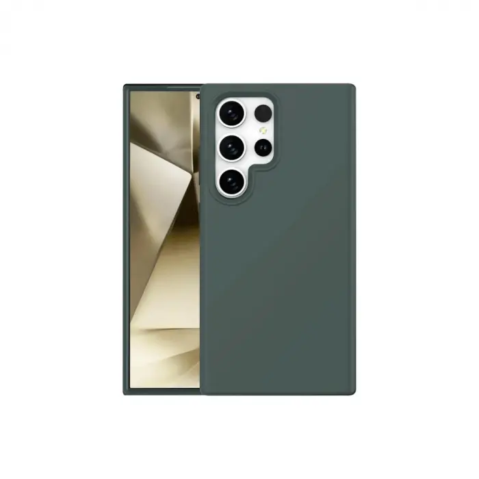 Samsung Galaxy S24 Ultra Kılıf First Silikon - Koyu Yeşil