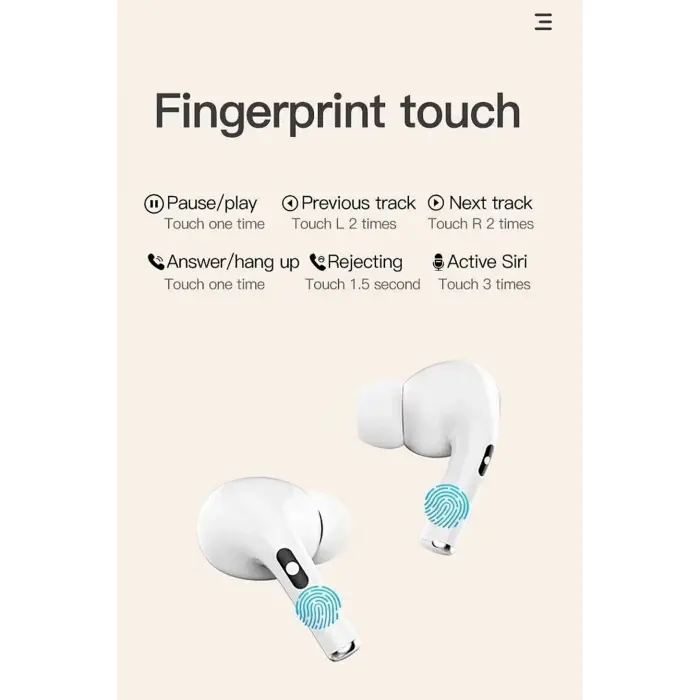 Sarı Kablosuz Kulaklık - Bluetooth 5.0 Teknolojili ve Dokunmatik Kontrol Özellikli