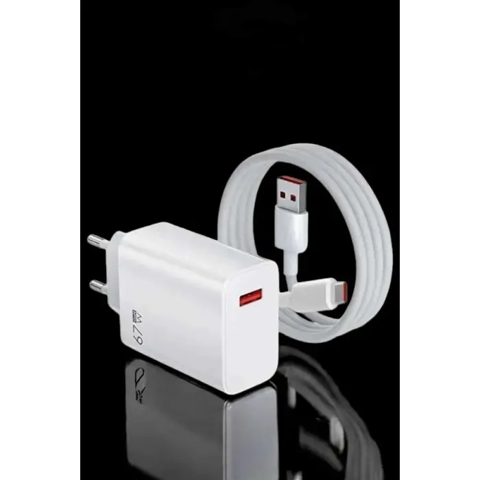 Şarj Aleti Turbo Hızlı 67W Type-C Hızlı Şarj
