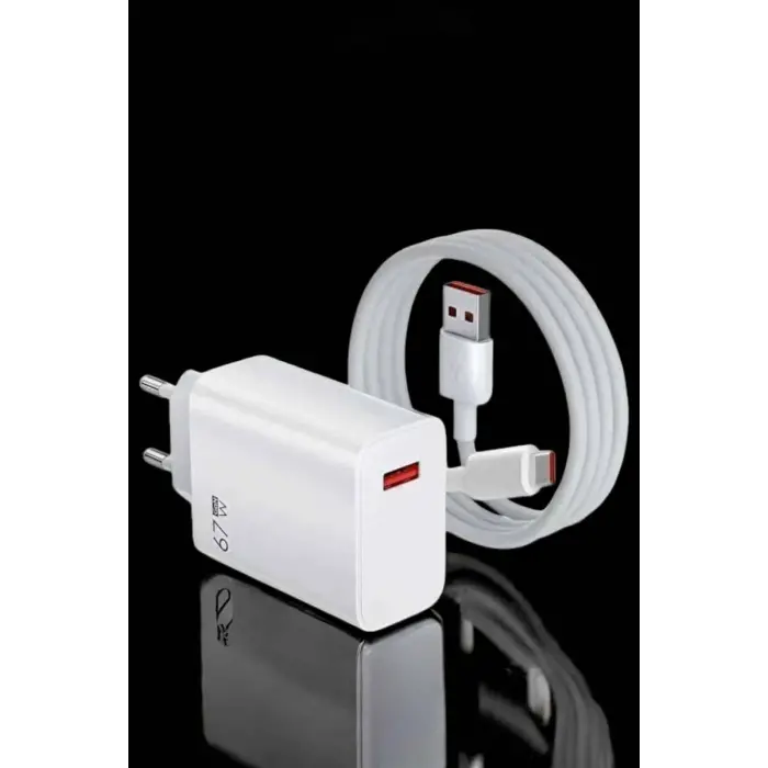 Şarj Aleti Turbo Hızlı 67W Type-C Hızlı Şarj