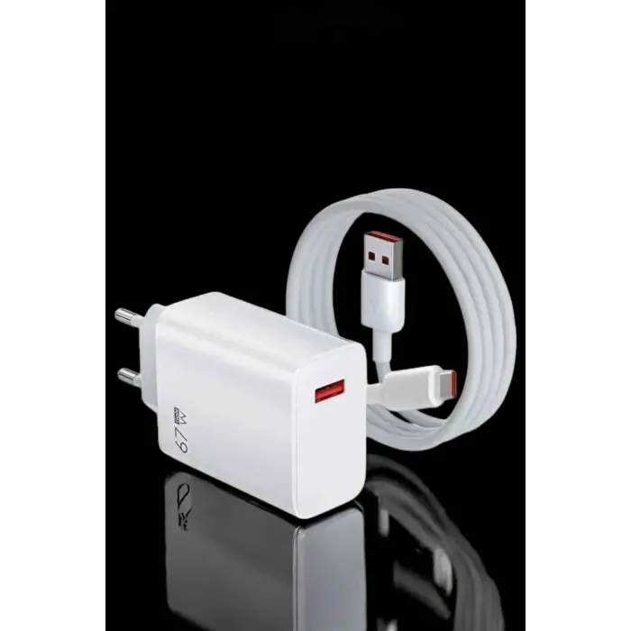 Şarj Aleti Turbo Hızlı 67W Type-C Hızlı Şarj