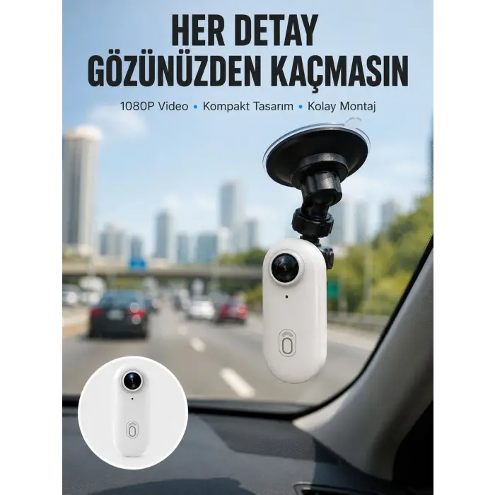 Şarj Edilebilir Uzun Ömürlü Mini Spor Kamera Full HD Yeni Nesil