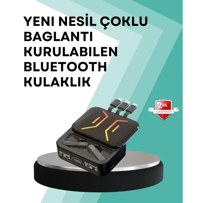 Şarj Kutulu Bluetooth Kulaklık – 2 Saatte Tam Şarj