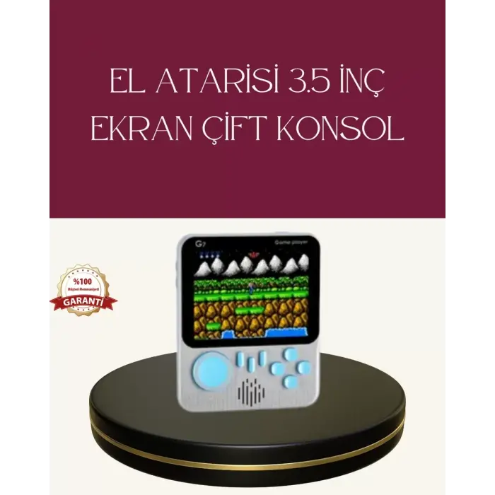 Şarjlı 3.5 İnç Retro Oyun Konsolu