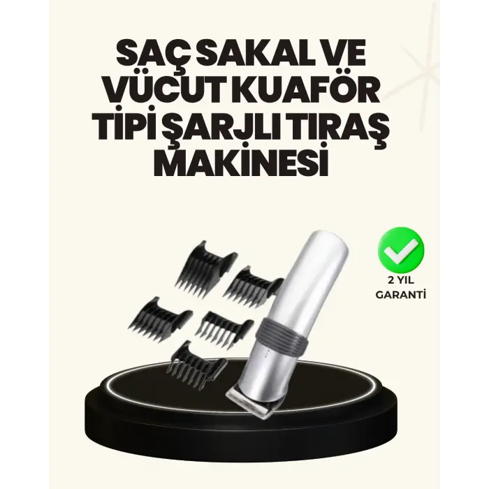 Şarjlı ve Kablosuz Tıraş Makinesi – Her Yerde Rahat Kullanım