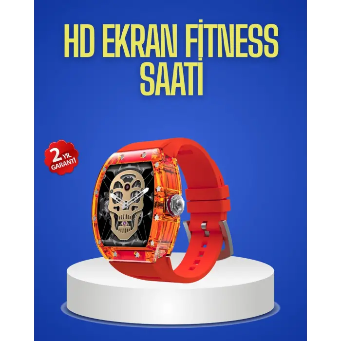 Şeffaf Tasarımlı Akıllı Saat Dokunmatik Ekranlı