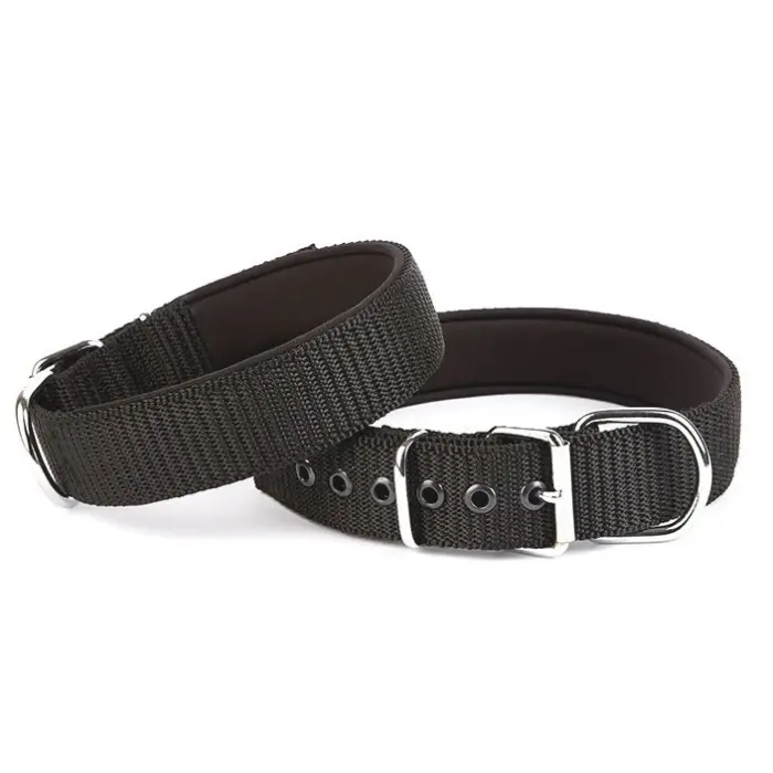 Seri Dokuma Köpek Boyun Tasması 5x60-70cm Siyah