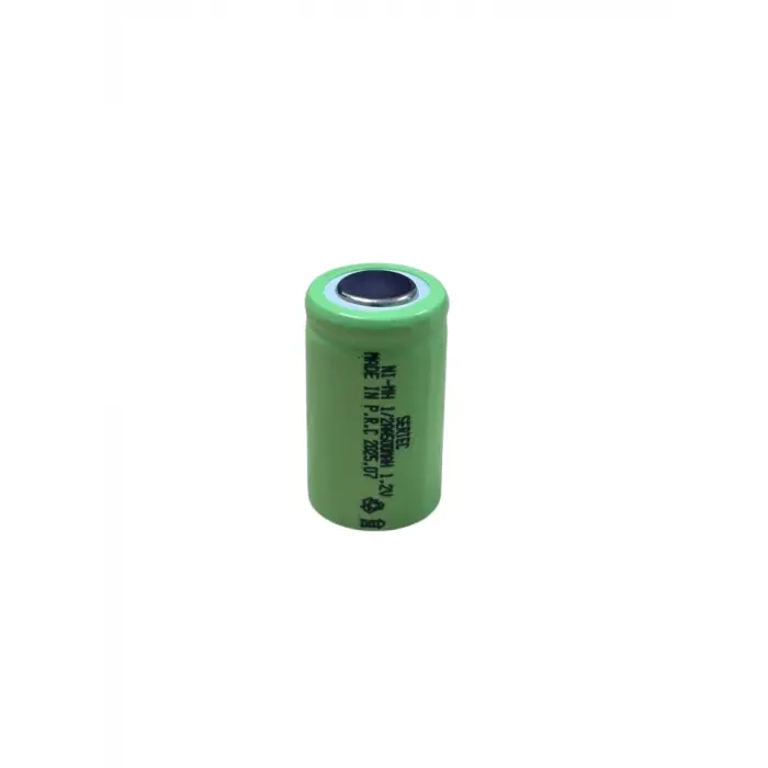 Sertec - 1.2v 500 Mah - 1/2aa - Ni-mh Şarjlı Pil - (başsız / Flat Head)