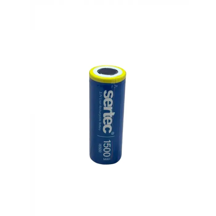 Sertec 3.7v Li-ion 18500 1500 Mah 1c Şarjlı Pil