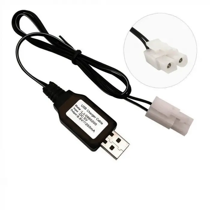 Sertec 9.6v Nı-cd / Nı-mh Oyuncak Bataryası Usb Şarj Kablosu