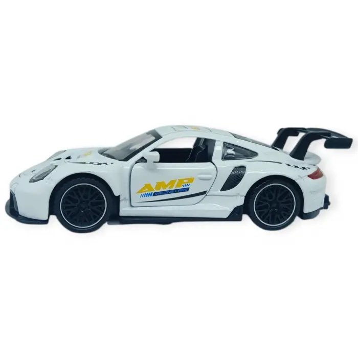 Sesli Işıklı Spor Araba 15 cm - 3291D - Beyaz - 1 ADET
