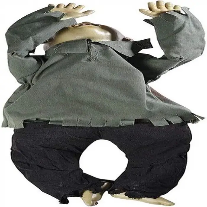 Sesli Işıklı ve Sensörlü Yerde Emekleyen Hareketli Bebek Hayalet Zombi Dekor 30x85 cm