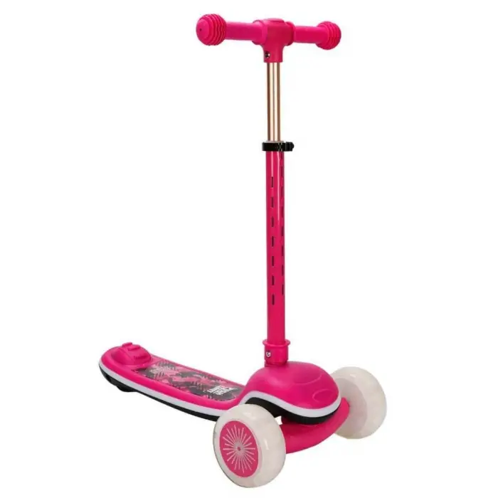 Sesli ve Işıklı 3 Tekerlekli Katlanabilir Scooter