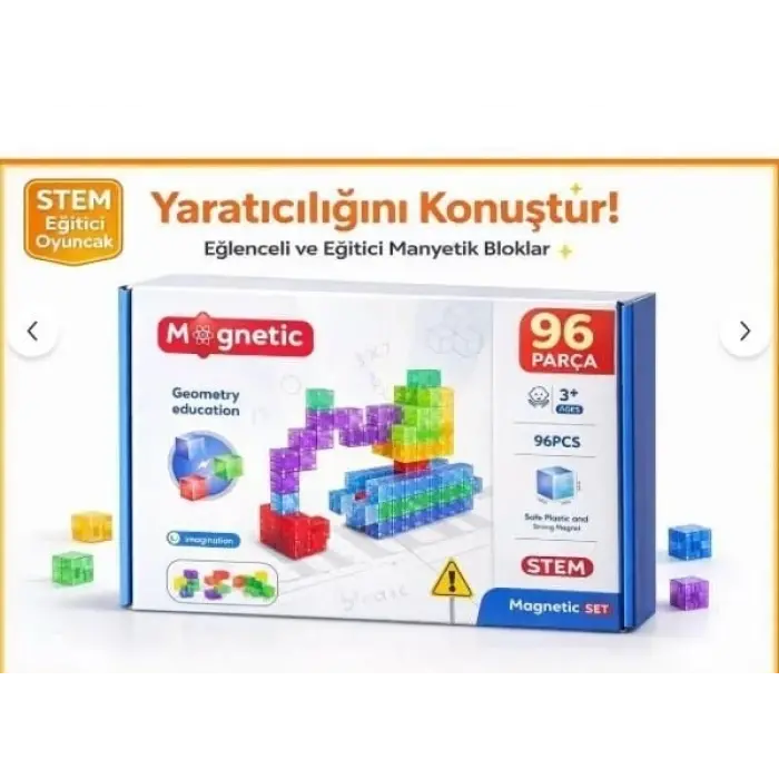 SH59839 MAGNET KÜP YAPI BLOK SETİ 96 PARÇA-ZRV