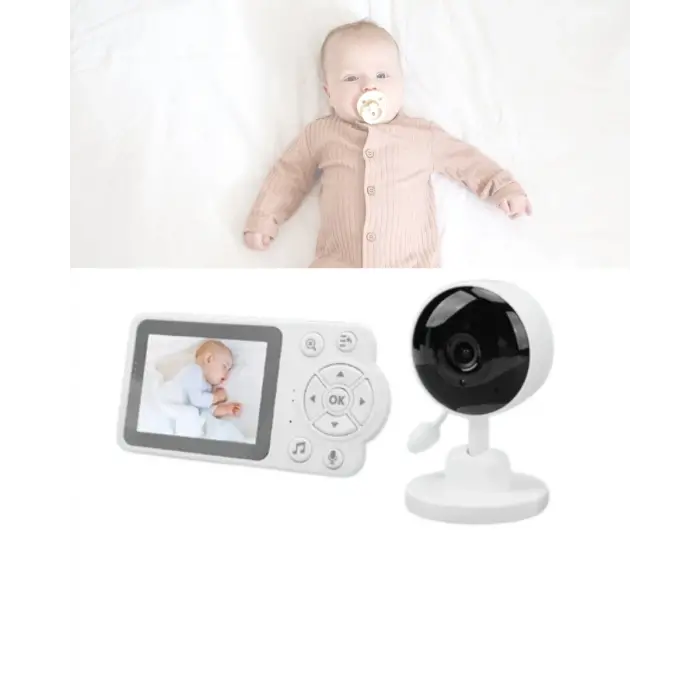 Sıcaklık Sensörlü Güvenli Bebek Kamerası İki Yönlü Ses