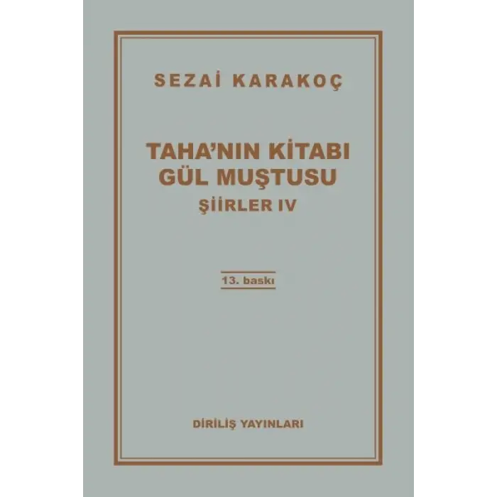 Şiirler 4 - Tahanın Kitabı Gül Muştusu