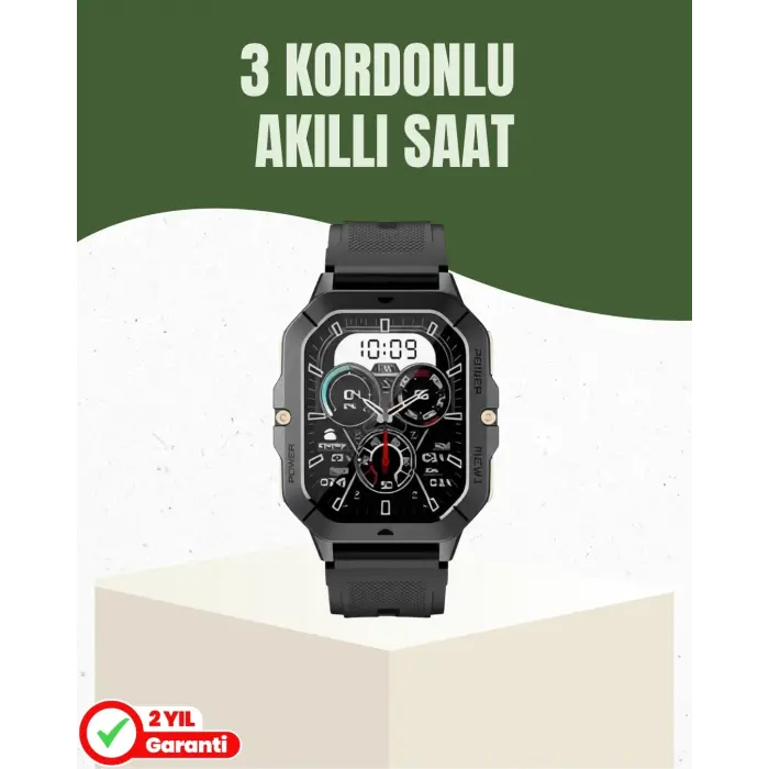 Şık ve Hafif Akıllı Saat Spor ve Günlük Kullanım