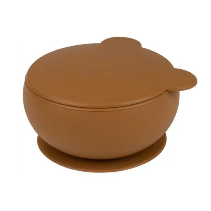 Silikon Kapaklı Kase Woody Brown