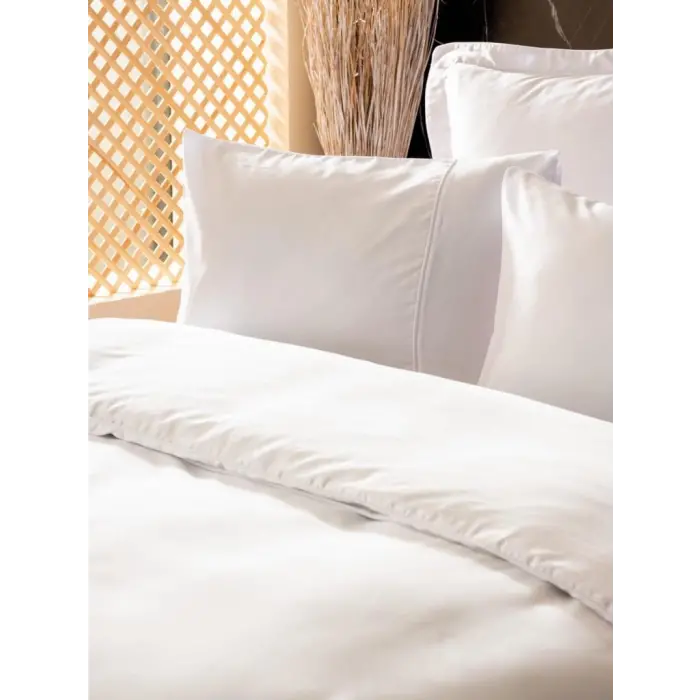 Silky İpek Çift Kişilik Nev Takımı Beyaz
