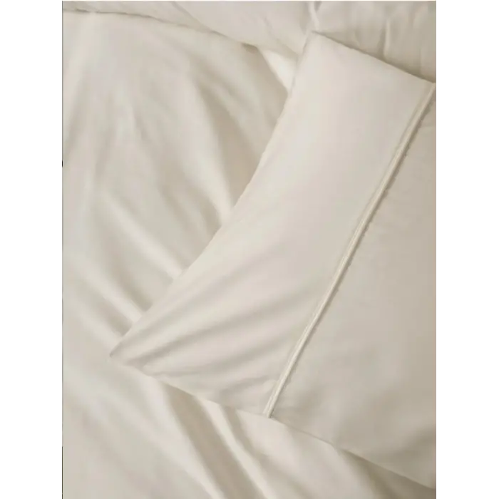 Silky Saten İpek King Size Nev Takımı Ekru