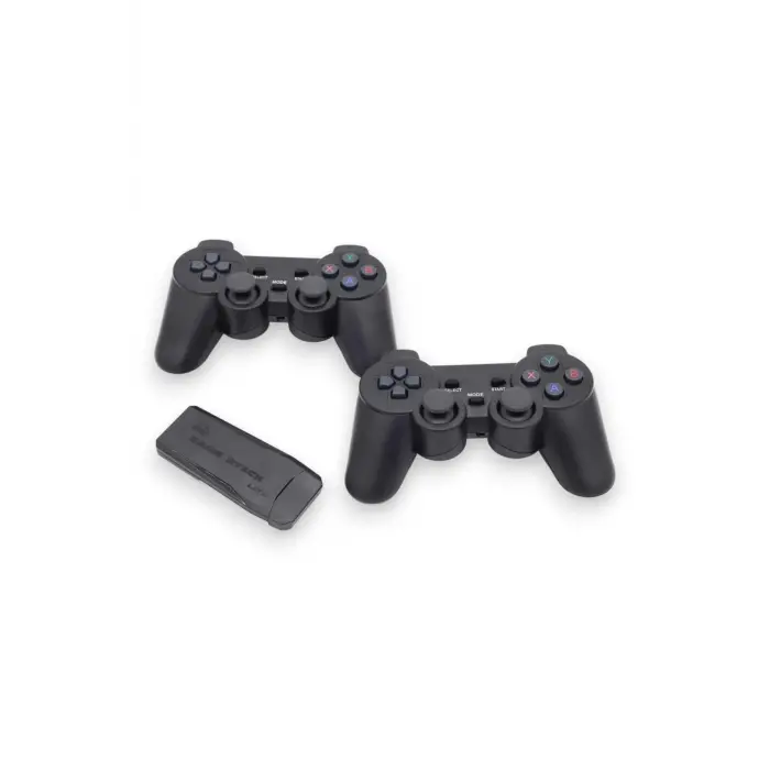 Siyah 2.4G kablosuz oyun kolu gamepad çiftli set Bluetooth özelliği olmadan - Elektronik