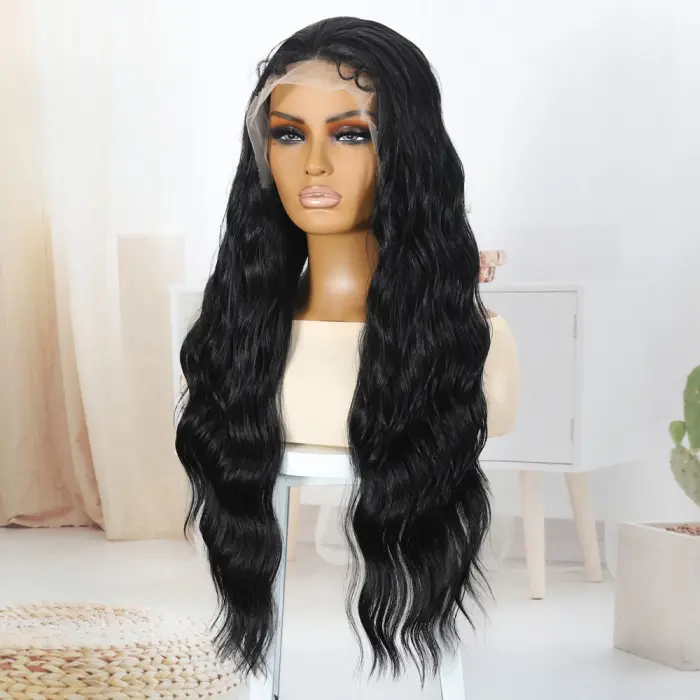 Siyah Bebek lı Fiber Sen Tül Peruk