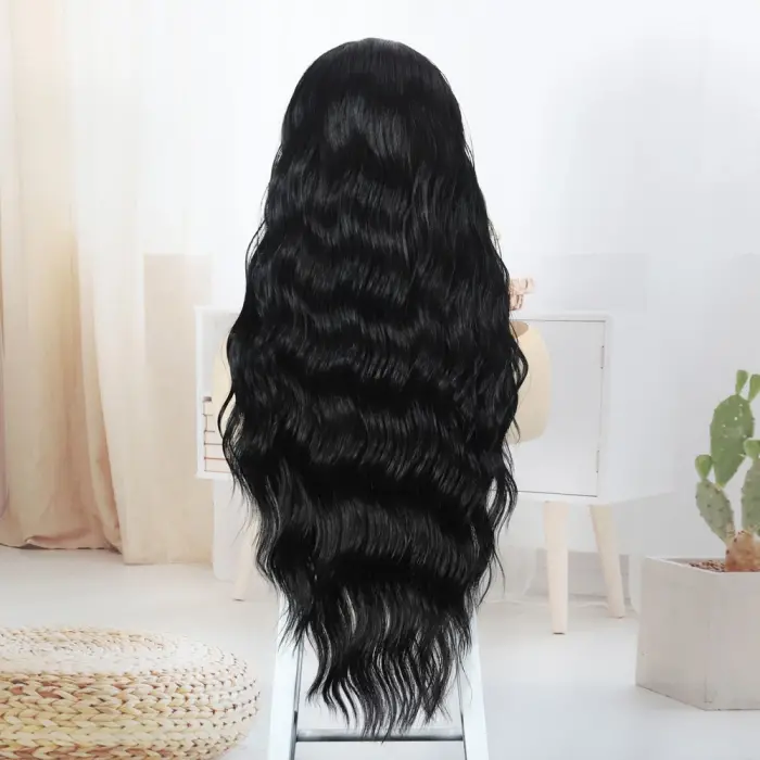 Siyah Bebek lı Fiber Sen Tül Peruk