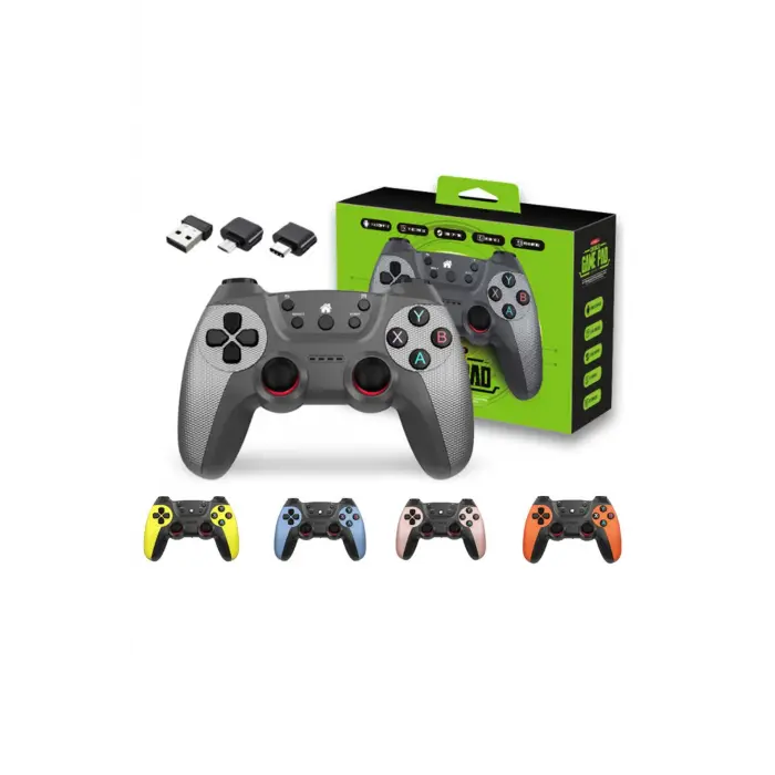 Siyah bluetooth bağlantılı kablosuz gamepad PC uyumlu garantisiz 1 adet - Elektronik
