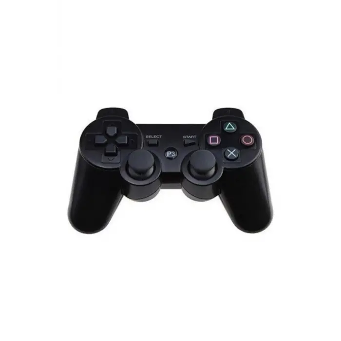 Siyah bluetooth bağlantılı titreşimli gamepad, Playstation 3 uyumlu, 1 yıl garantili