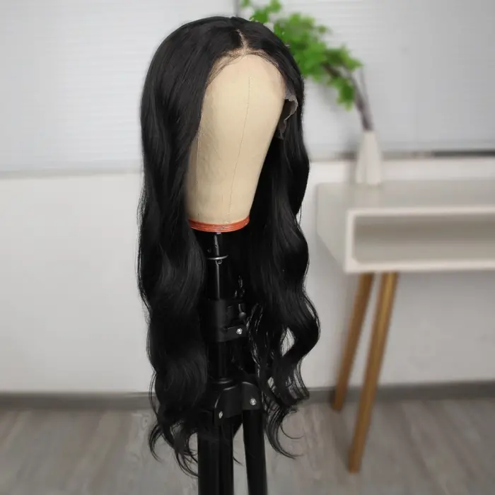 Siyah Daalı Fiber Sen Tül Peruk