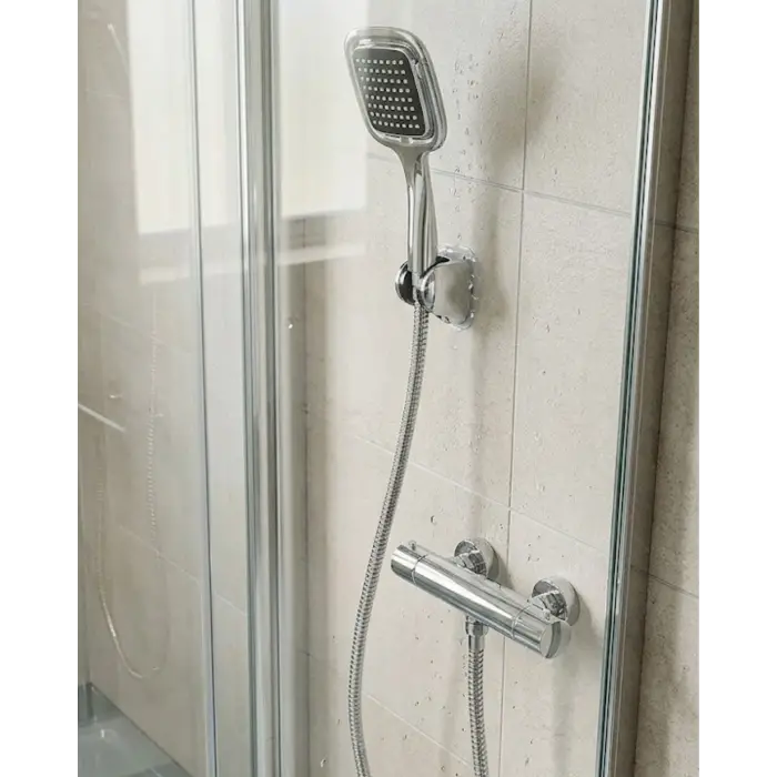 Siyah Duş Başlığı Seti Spiral Hortumlu El Duşu ve Duvar Askısı Banyo Seti