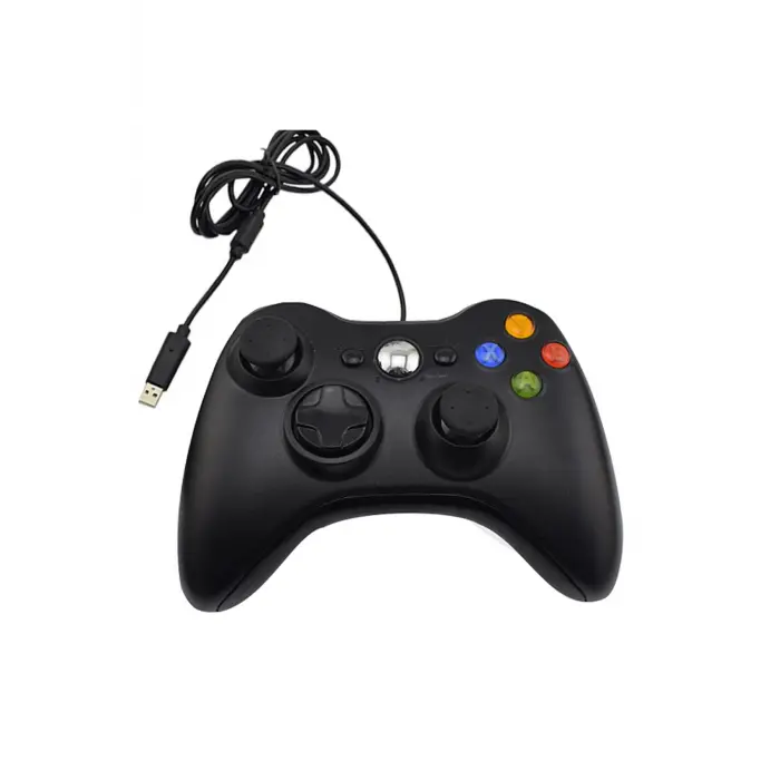 Siyah kablolu joystick PC uyumlu analog kol 1 yıl garantili Bluetooth yok - Elektronik